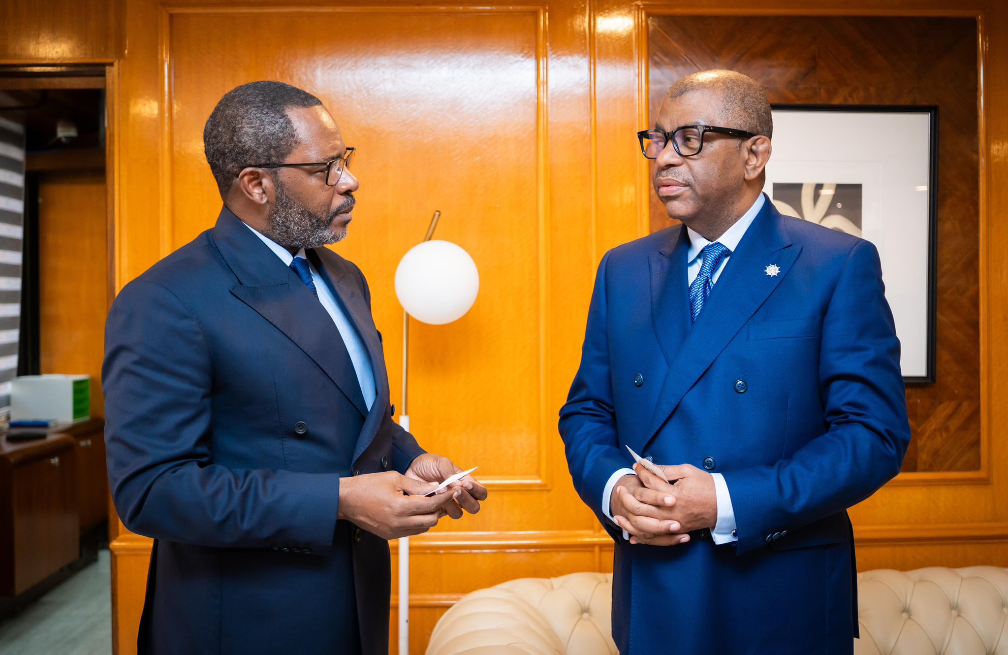 Alexandre Barro Chambrier rencontre le Président du projet Central African Pipeline System