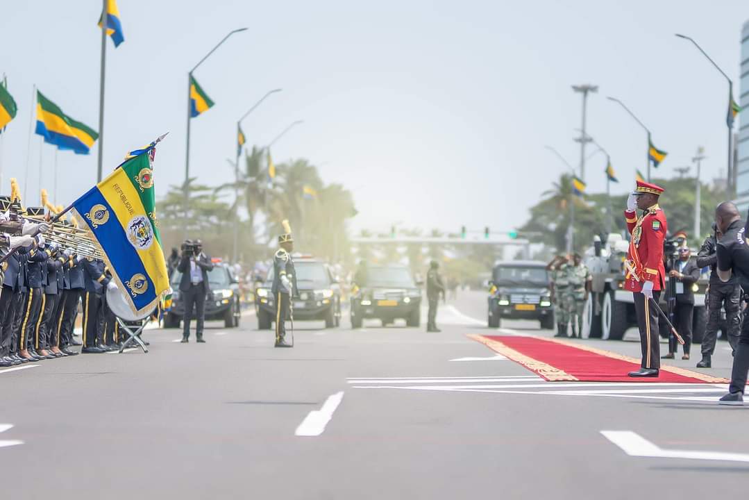 Le défilé militaire du 65e anniversaire de l’Indépendance du Gabon.