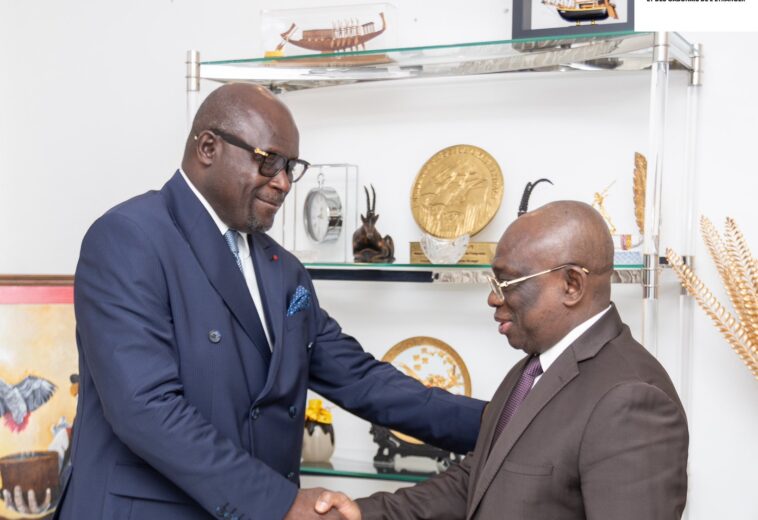 M. Michel Régis ONANGA M. NDIAYE, Ministre des Affaires Étrangères et de la Coopération, Chargé de l’Intégration et de la Diaspora, a eu une série de rencontres bilatérales :