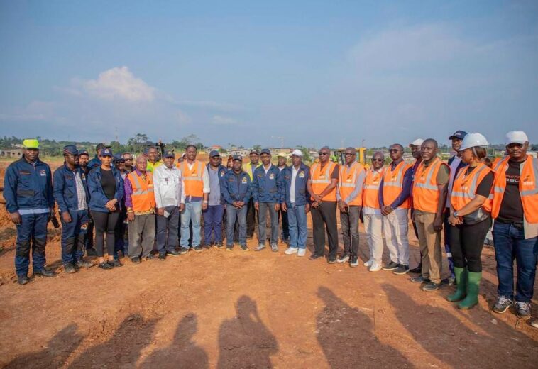 Visite d’inspection des chantiers de la Société Nationale Immobilière (SNI) à Akanda et Ntoum