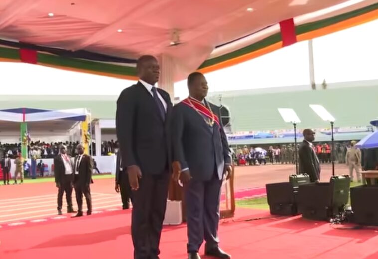 DIPLOMATIE : OLIGUI NGUEMA HONORE L’INVESTITURE DU PRÉSIDENT CENTRAFRICAIN TOUADÉRA 