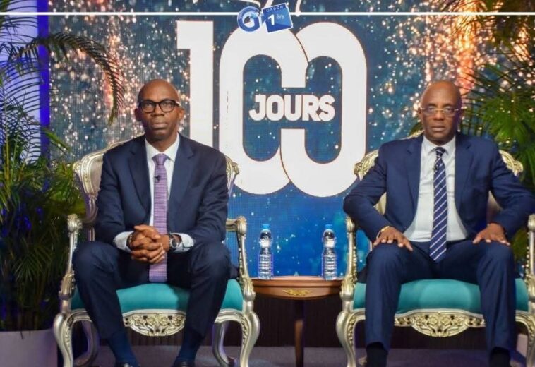 LES 100 JOURS DU GOUVERNEMENT AVEC THIERRY MINKO, MINISTRE DE L’ÉCONOMIE, DES FINANCES, DE LA DETTE ET DES PARTICIPATIONS, CHARGÉ DE LA LUTTE CONTRE LA VIE CHÈRE ET MARC ABEGHE, MINISTRE DÉLÉGUÉ AUPRÈS DU MINISTRE DE L’ÉCONOMIE, DES FINANCES, DE LA DETTE ET DES PARTICIPATIONS, CHARGÉ DU BUDGET