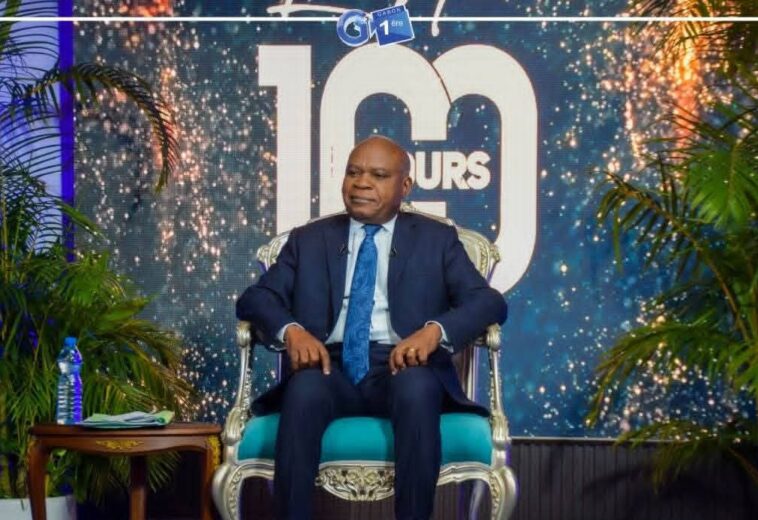 LES 100 JOURS DU GOUVERNEMENT AVEC M. PHILIPPE TONANGOYE, MINISTRE DE L’ACCÈS UNIVERSEL À L’EAU ET À L’ÉNERGIE