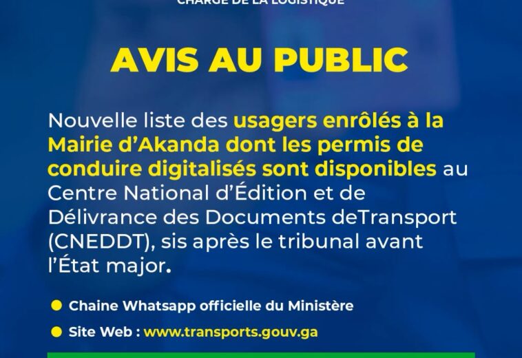 USAGERS ENRÔLÉS À LA MAIRIE D’AKANDA N° NOMS ET PRÉNOMS